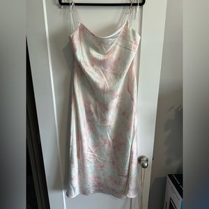 Skies are Blue satin cowl neck dress